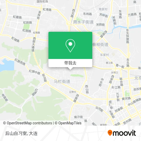 后山自习室地图