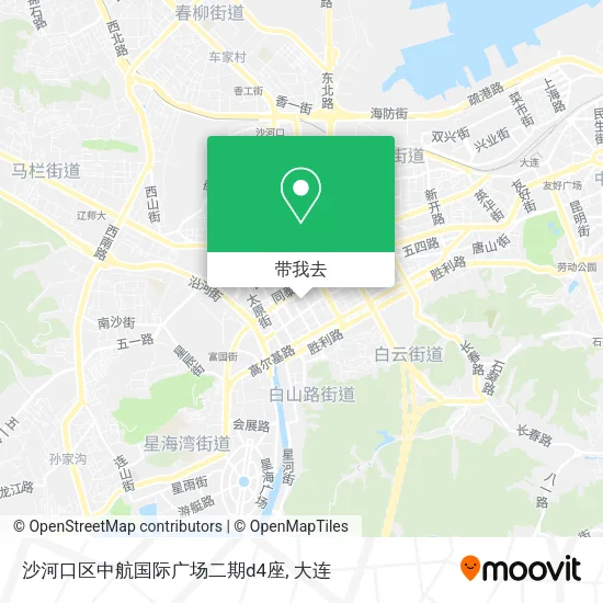沙河口区中航国际广场二期d4座地图