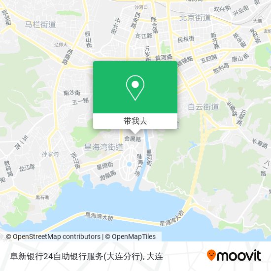 阜新银行24自助银行服务(大连分行)地图