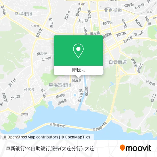 阜新银行24自助银行服务(大连分行)地图