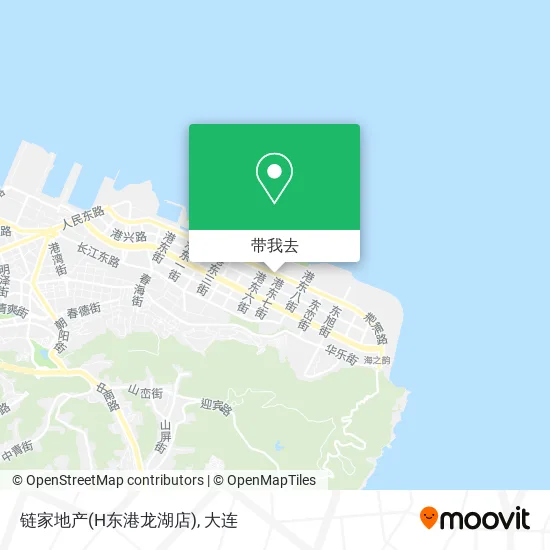 链家地产(H东港龙湖店)地图