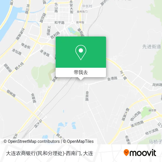 大连农商银行(民和分理处)-西南门地图