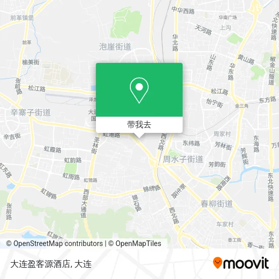 大连盈客源酒店地图
