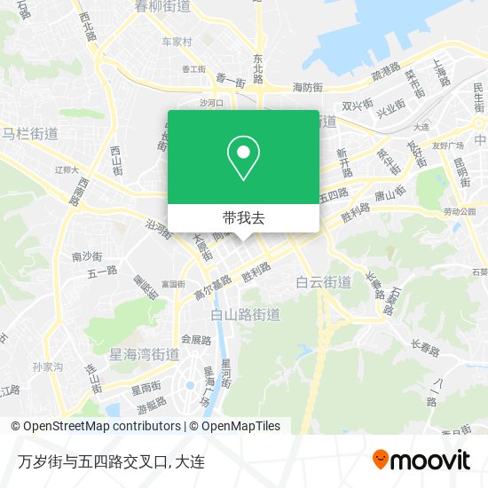 万岁街与五四路交叉口地图