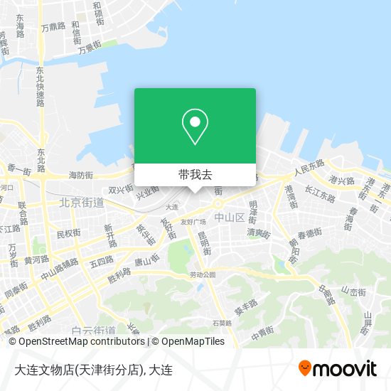 大连文物店(天津街分店)地图
