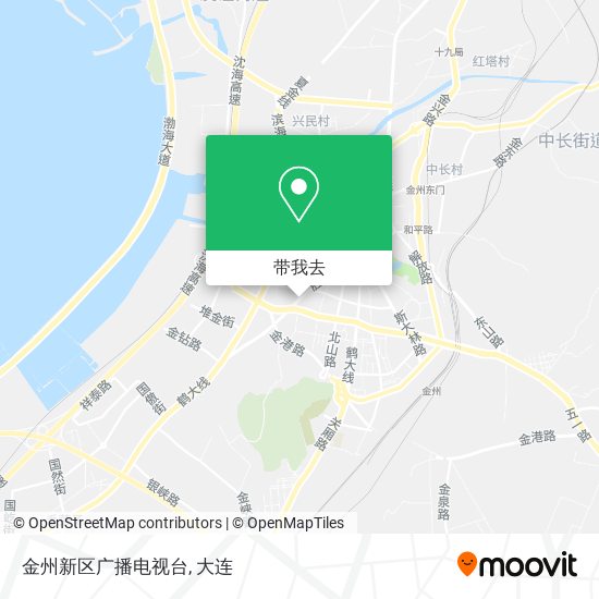 金州新区广播电视台地图
