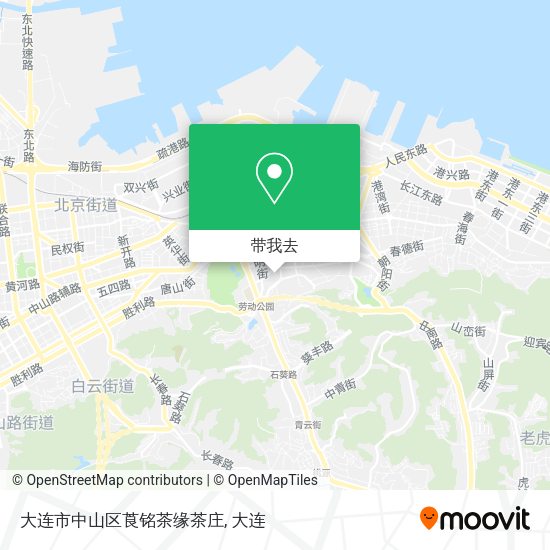 大连市中山区莨铭茶缘茶庄地图