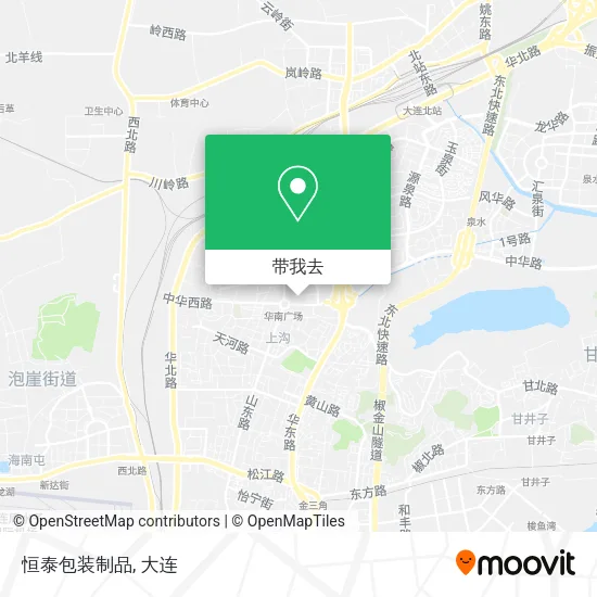 恒泰包装制品地图