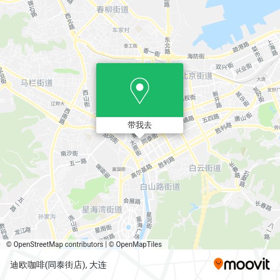 迪欧咖啡(同泰街店)地图