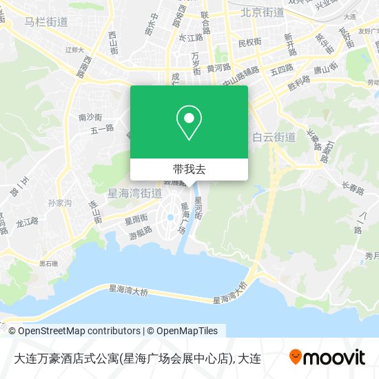 大连万豪酒店式公寓(星海广场会展中心店)地图