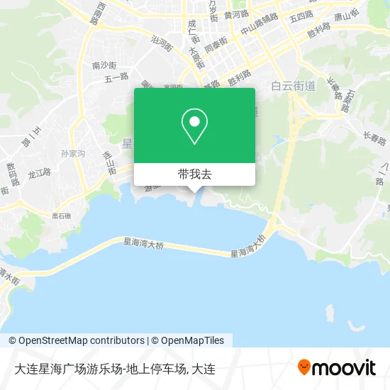 大连星海广场游乐场-地上停车场地图