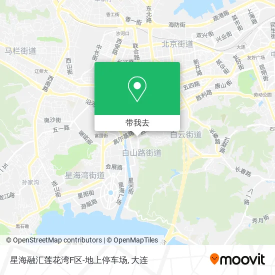 星海融汇莲花湾F区-地上停车场地图