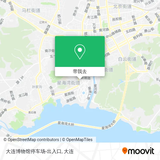 大连博物馆停车场-出入口地图