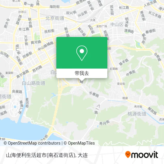 山海便利生活超市(南石道街店)地图