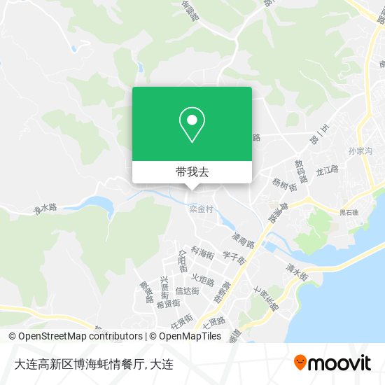 大连高新区博海蚝情餐厅地图