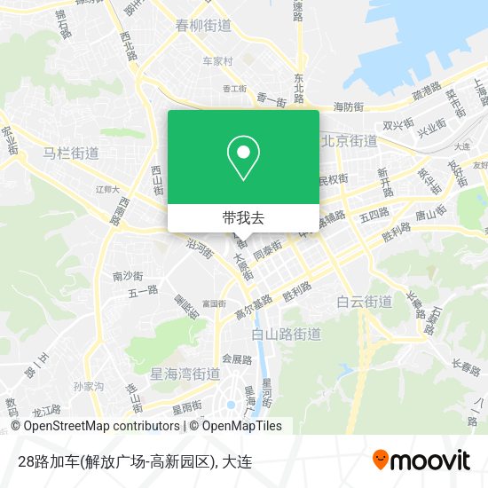 28路加车(解放广场-高新园区)地图