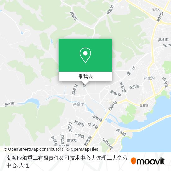 渤海船舶重工有限责任公司技术中心大连理工大学分中心地图