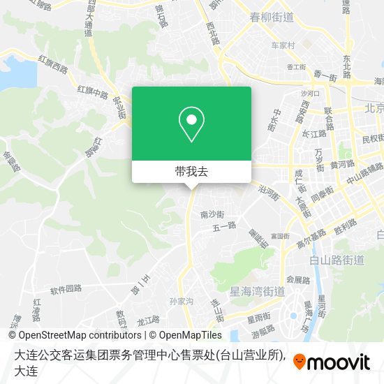 大连公交客运集团票务管理中心售票处(台山营业所)地图