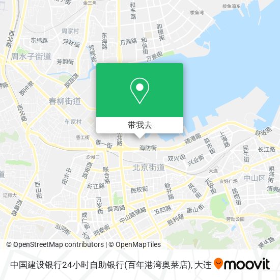 中国建设银行24小时自助银行(百年港湾奥莱店)地图