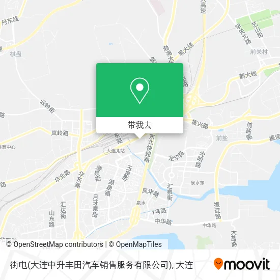 街电(大连中升丰田汽车销售服务有限公司)地图