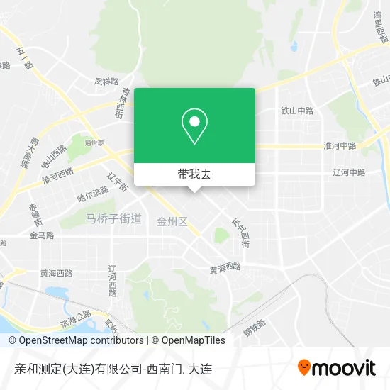 亲和测定(大连)有限公司-西南门地图