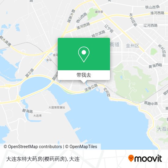 大连东特大药房(樱药药房)地图