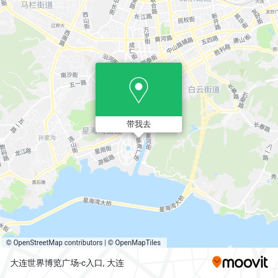 大连世界博览广场-c入口地图