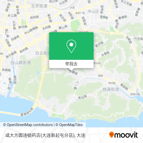 成大方圆连锁药店(大连新起屯分店)地图