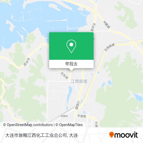 大连市旅顺江西化工工业总公司地图