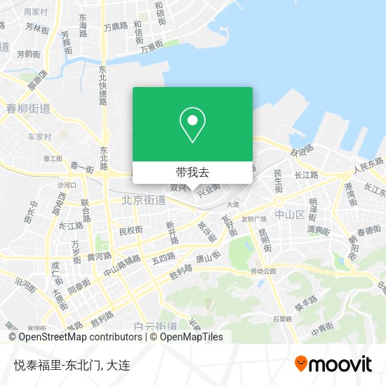 悦泰福里-东北门地图