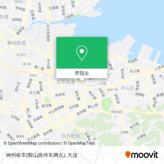 神州租车(鞍山路停车网点)地图