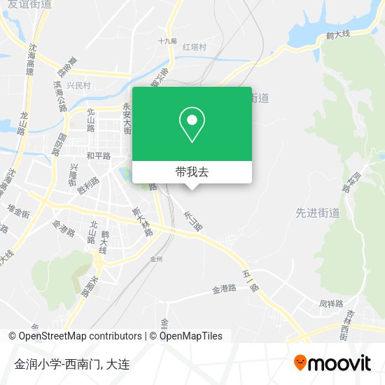 金润小学-西南门地图