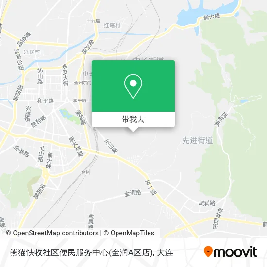 熊猫快收社区便民服务中心(金润A区店)地图