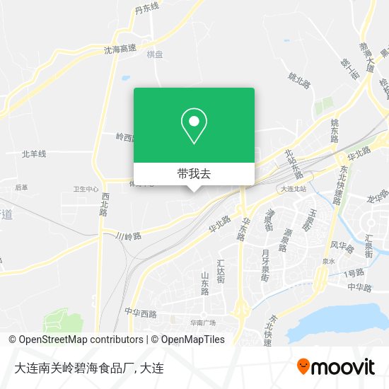 大连南关岭碧海食品厂地图