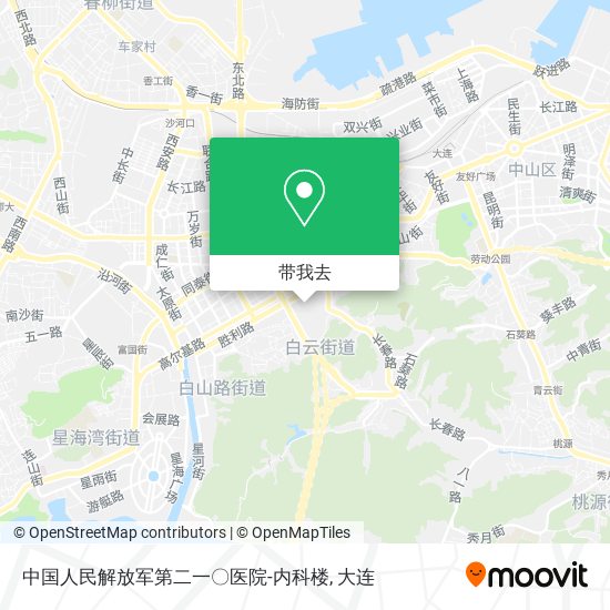 中国人民解放军第二一〇医院-内科楼地图