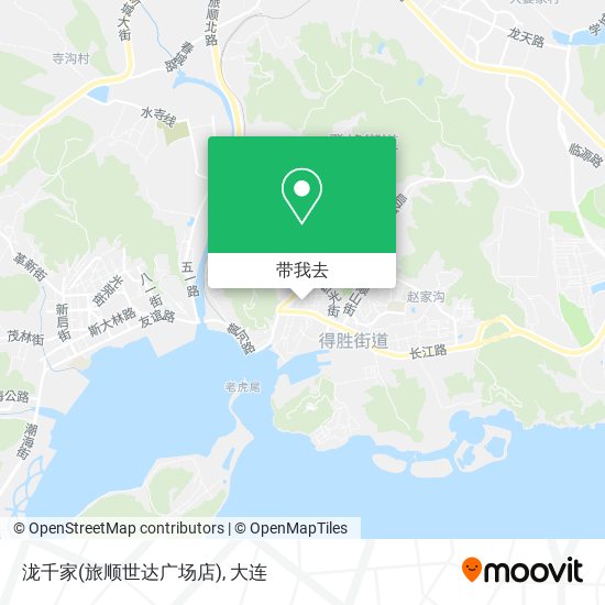 泷千家(旅顺世达广场店)地图