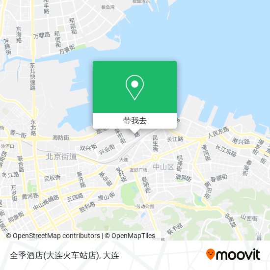 全季酒店(大连火车站店)地图