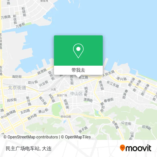 民主广场电车站地图