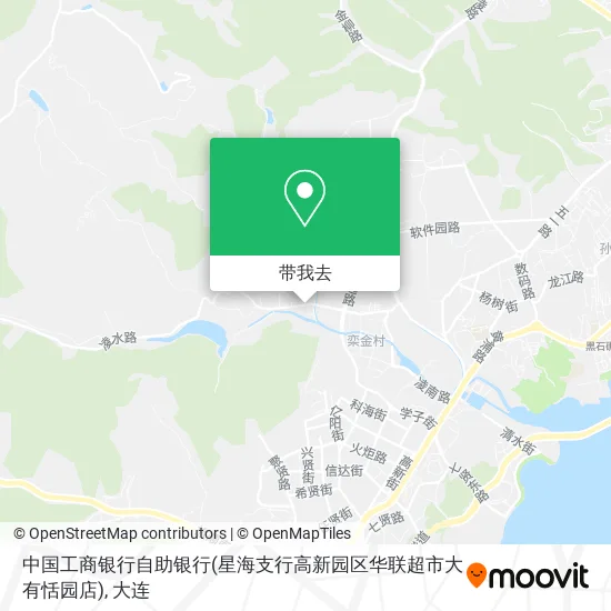 中国工商银行自助银行(星海支行高新园区华联超市大有恬园店)地图