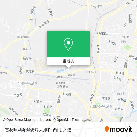 雪花啤酒海鲜烧烤大排档-西门地图