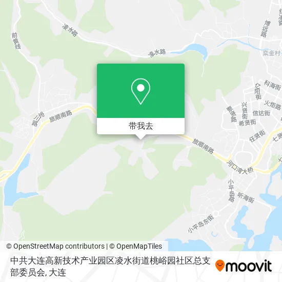 中共大连高新技术产业园区凌水街道桃峪园社区总支部委员会地图