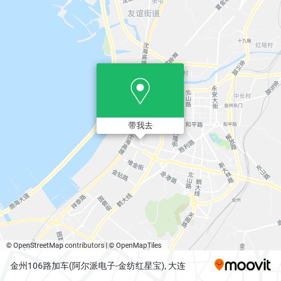 金州106路加车(阿尔派电子-金纺红星宝)地图