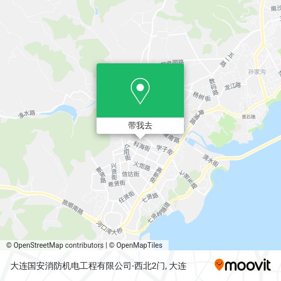 大连国安消防机电工程有限公司-西北2门地图