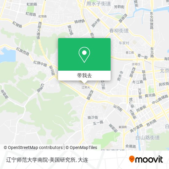 辽宁师范大学南院-美国研究所地图