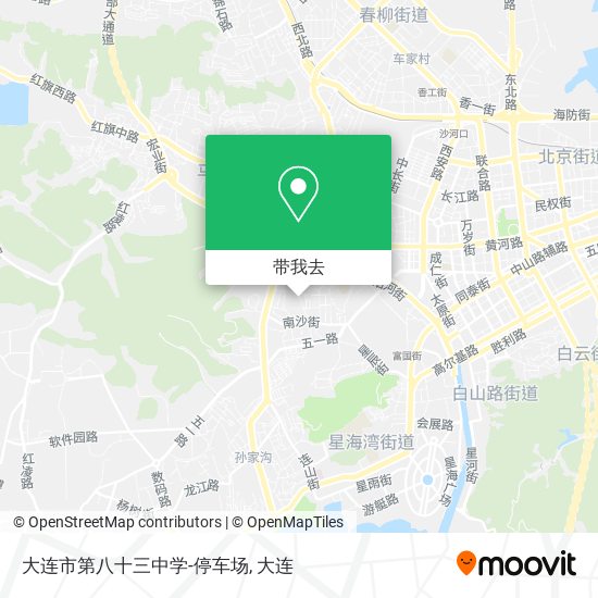 大连市第八十三中学-停车场地图