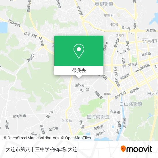 大连市第八十三中学-停车场地图