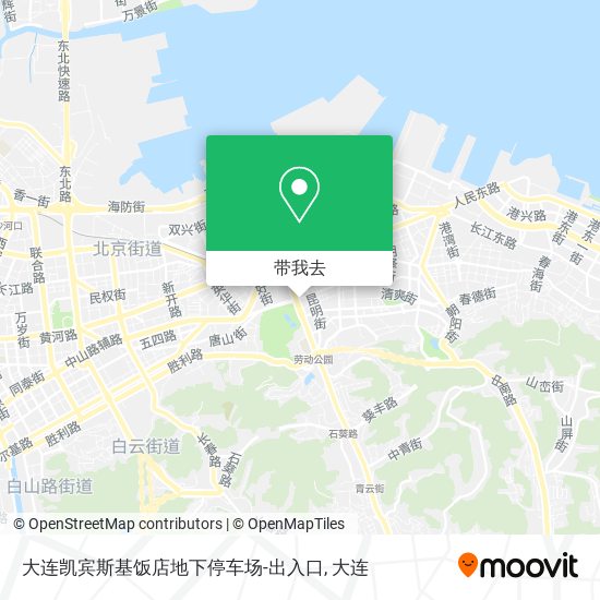大连凯宾斯基饭店地下停车场-出入口地图