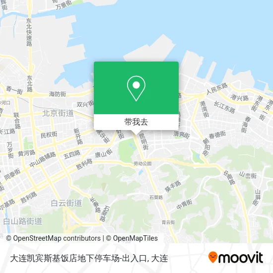 大连凯宾斯基饭店地下停车场-出入口地图