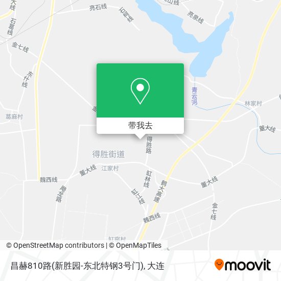 昌赫810路(新胜园-东北特钢3号门)地图