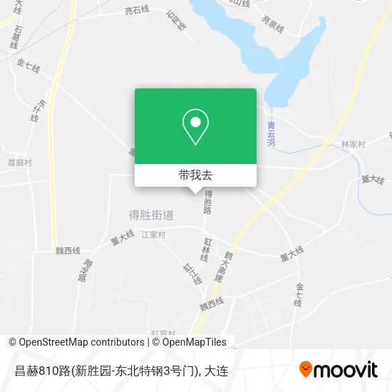 昌赫810路(新胜园-东北特钢3号门)地图